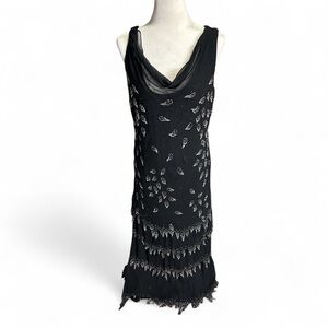 Marsoni Vintage‎ Black Silk Beaded Dress